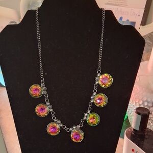 *NWT* PAPARAZZI *CLEARANCE* Gunmetal Color Chain With Oil Spill Jewels